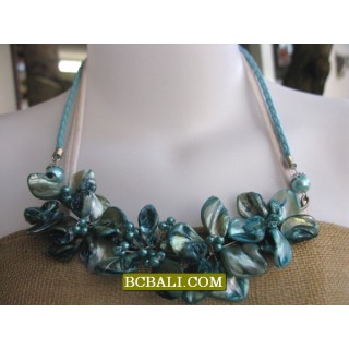 multi flowers necklaces shells nuged wholesale 